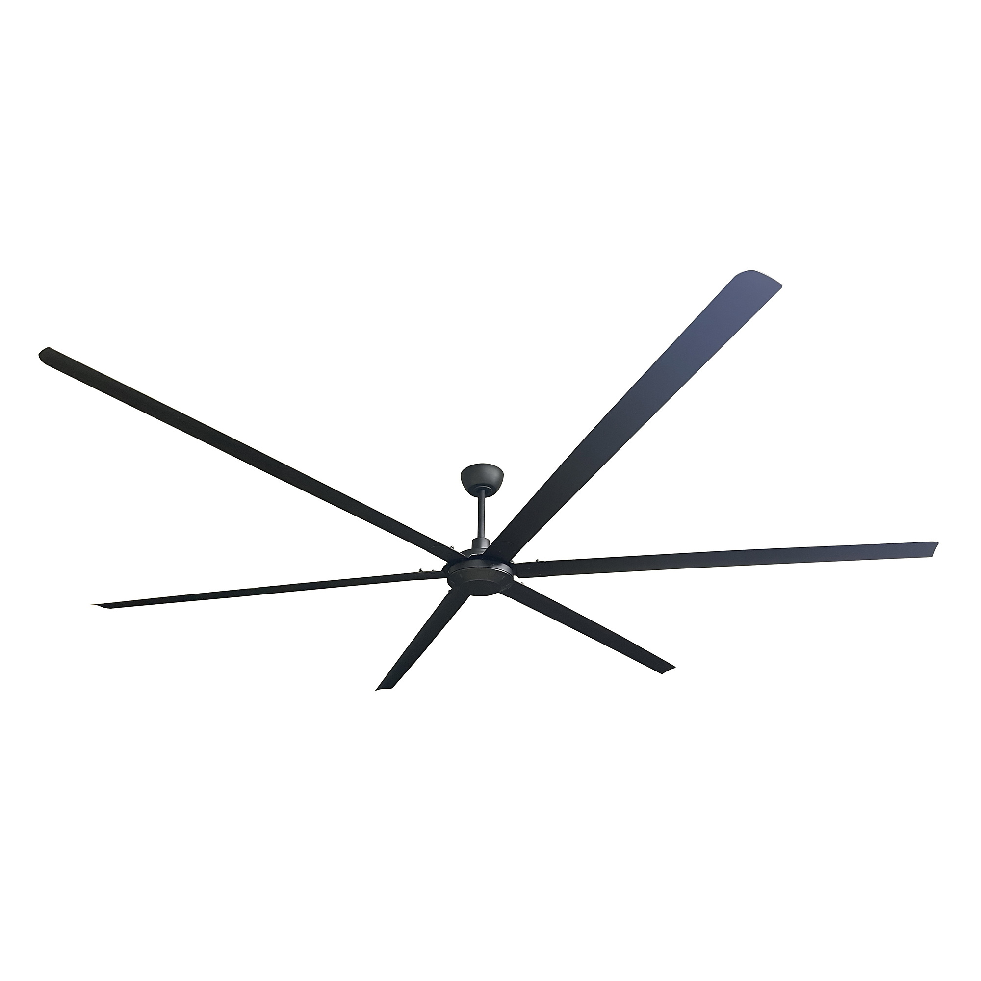 Dr. Infrared Heater iLiving HVLS Ceiling Fan — 120in., 6 Blades, Brushless DC Motor, 15685 CFM, Reversible, IR Remote, Model# ILG8HVLS120